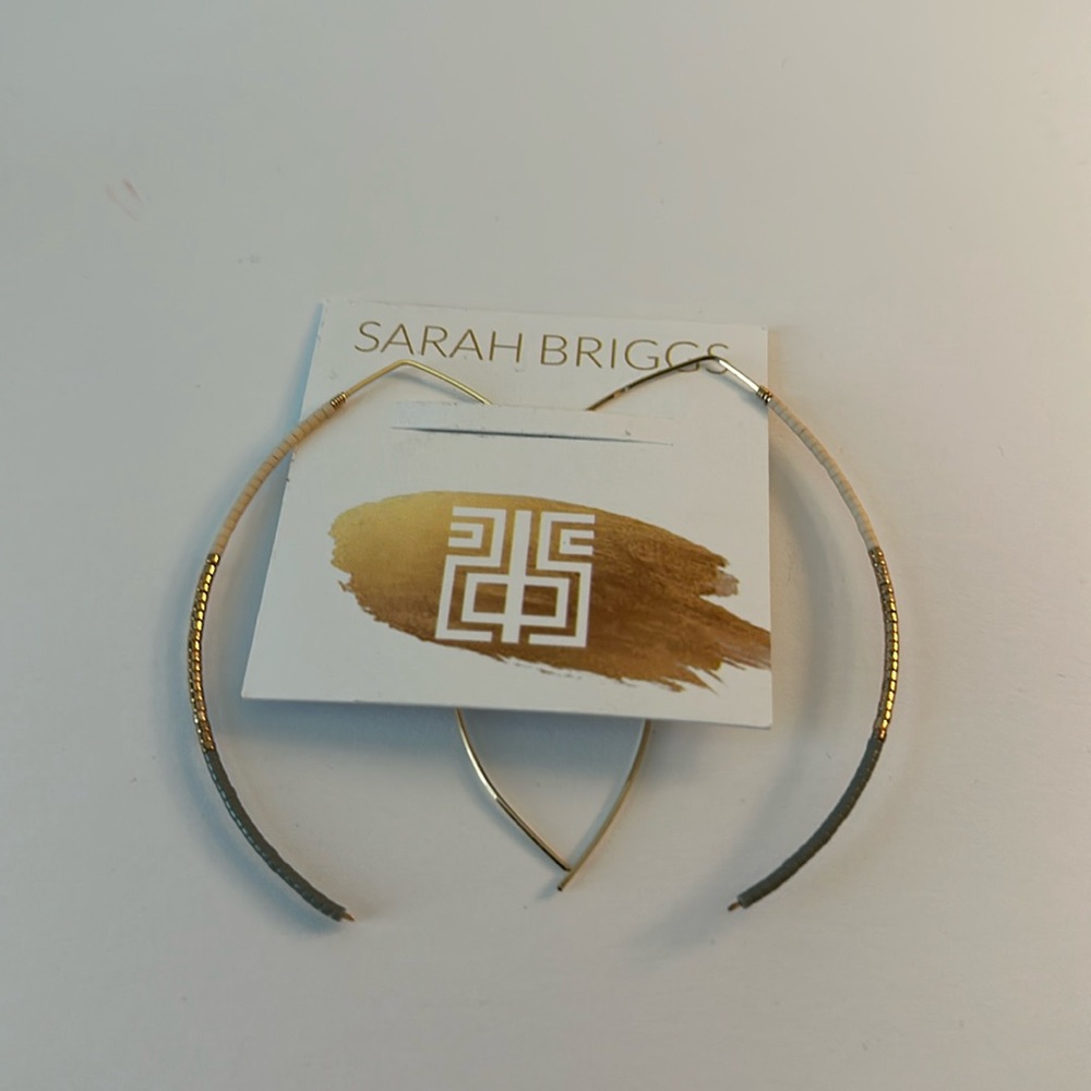 New Sarah Briggs 14k gold filled Johnnie earrings